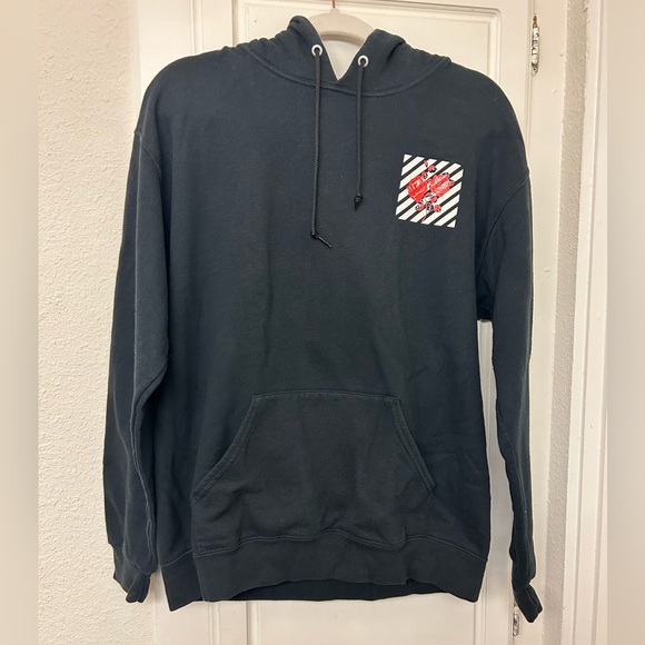 Mens Hoodie Medium Artist Union Roses - Picture 2 of 10